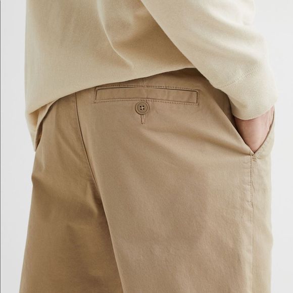 H&M Cotton Chino Khaki size 32x30 NEW - Picture 5 of 9